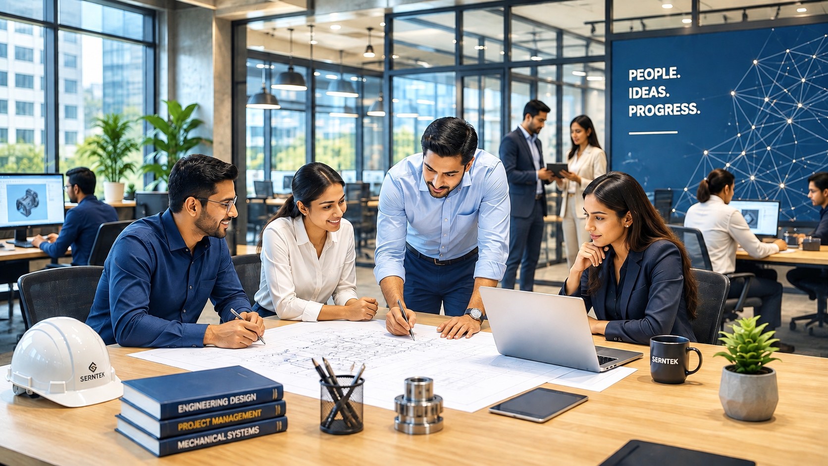 People collaborating at SERNTEK