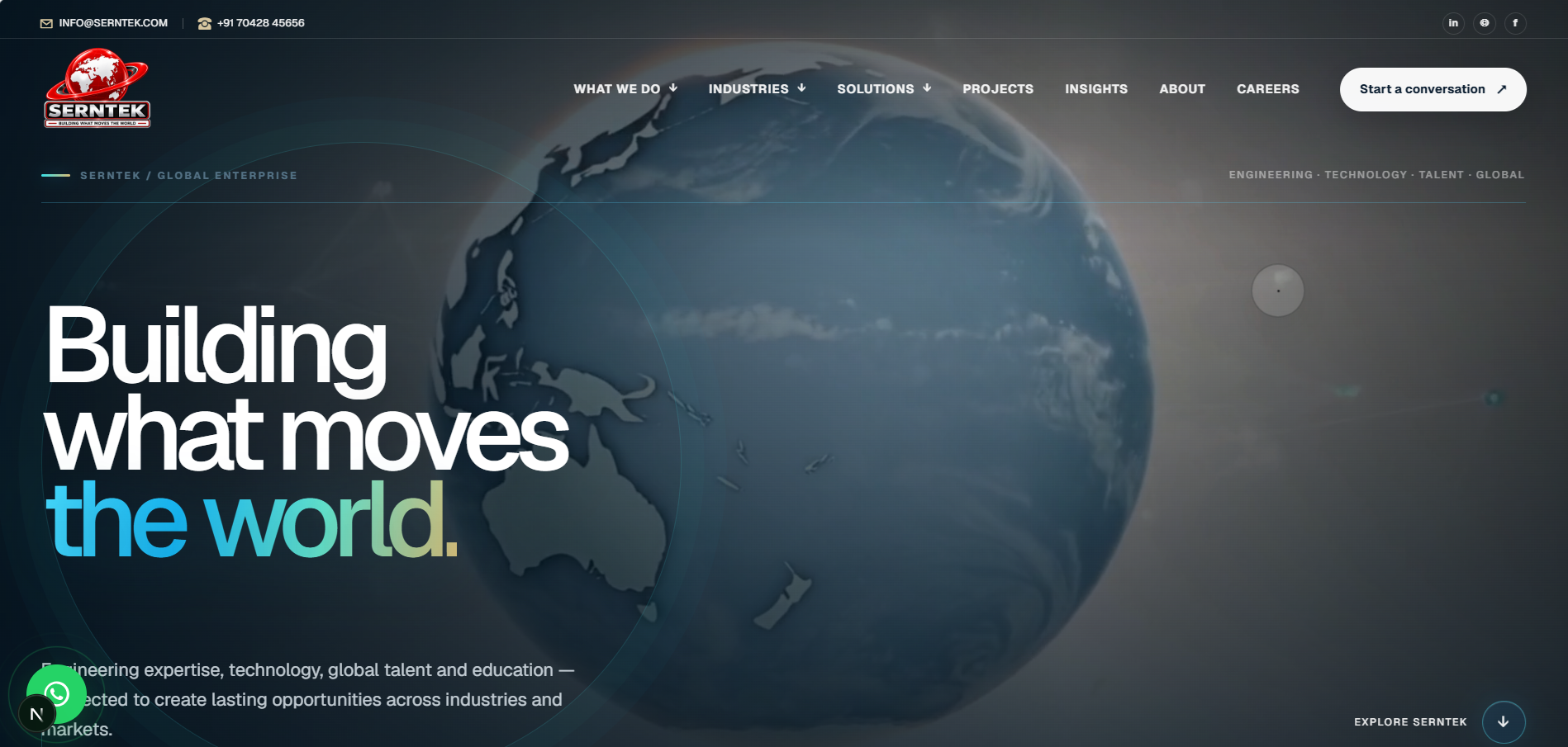 SERNTEK Corporate Website